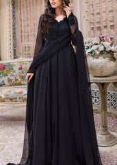 Black Grace – Embroidered Frock 2 Piece