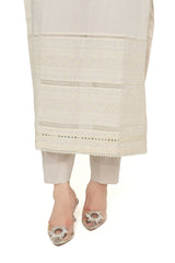 Ivory Glow – Stitched Embroidered Lawn 3 Piece