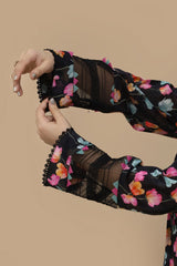 Noir Petals – Stitched Printed Lawn 2 Piece