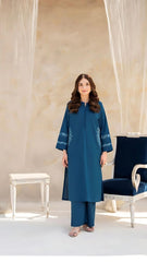 Pocket Luxe Embroided 2PC