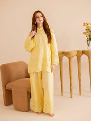 Sunlit Bloom – Chikankari Stitched 2 Piece