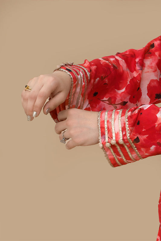 Pastel Meadow – Stitched Printed Lawn 2 Piece