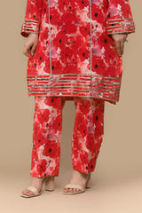 Pastel Meadow – Stitched Printed Lawn 2 Piece