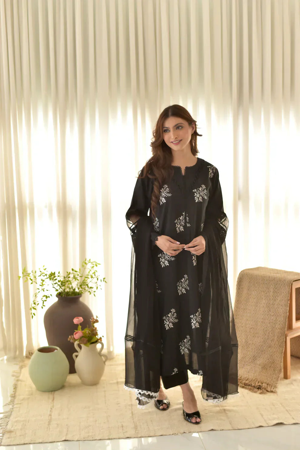 Wafa – Embroidered Stitched Three Piece
