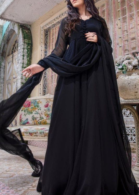 Black Grace – Embroidered Frock 2 Piece