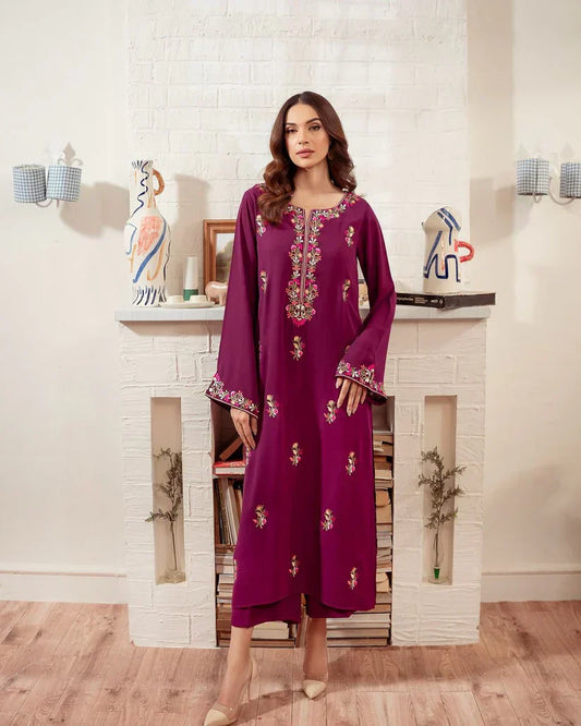 Rosebud Embroidered 2PC