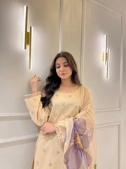 Pearl Dawn Embroidered 3PC