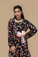 Noir Petals – Stitched Printed Lawn 2 Piece