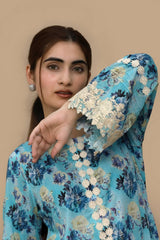 Aqua Mist – Stitched 2 Piece Lawn